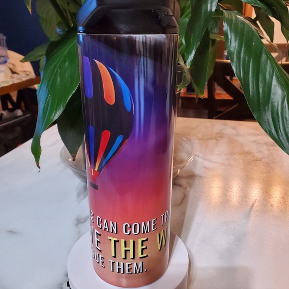 Pursue Your Dreams Hot Air Balloon  20oz Tumbler with duo lids 🎉sale - Picture 9 of 14